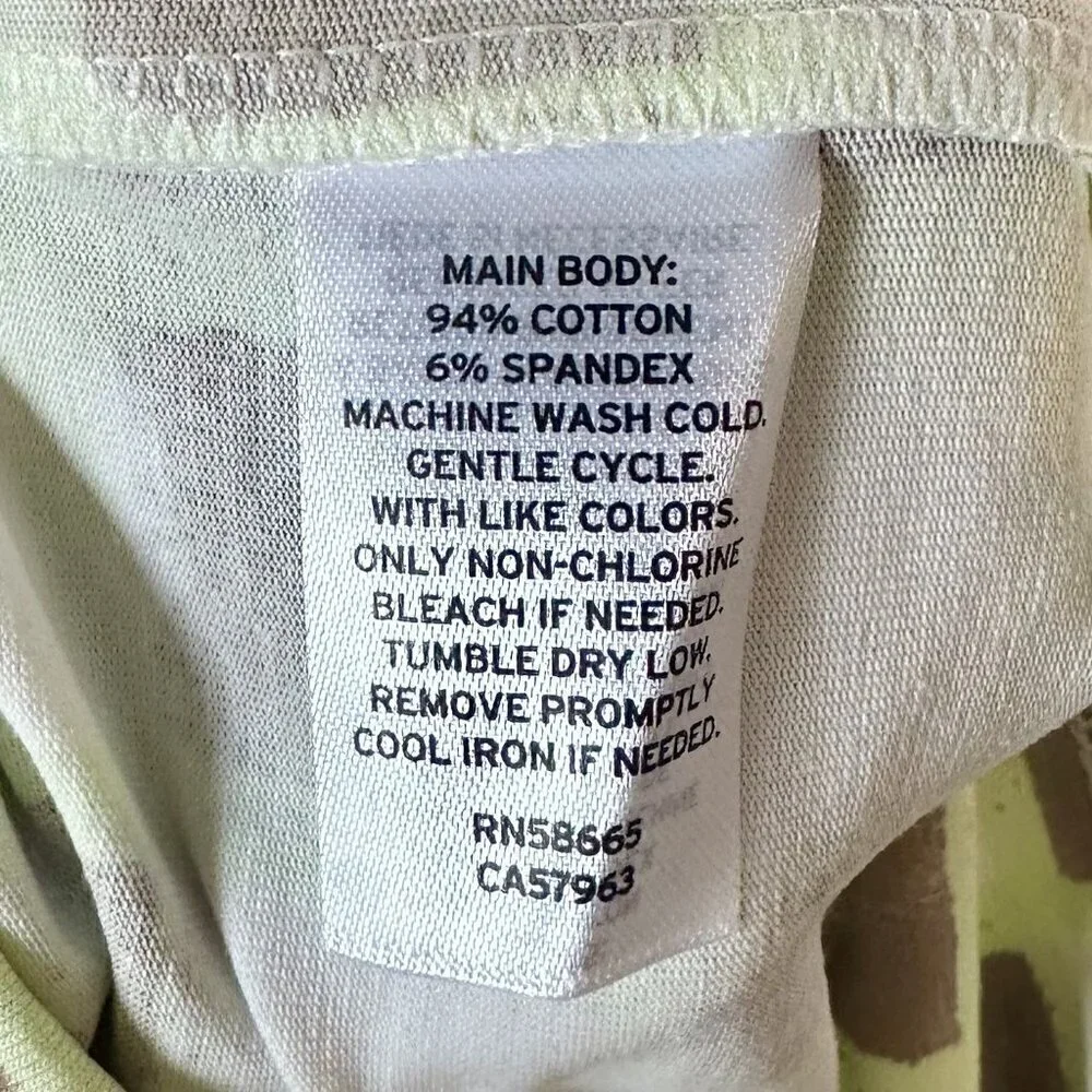 NWT bp High Waist Bike Shorts in Green Ivory Tic Tac Checkerboard - XXS